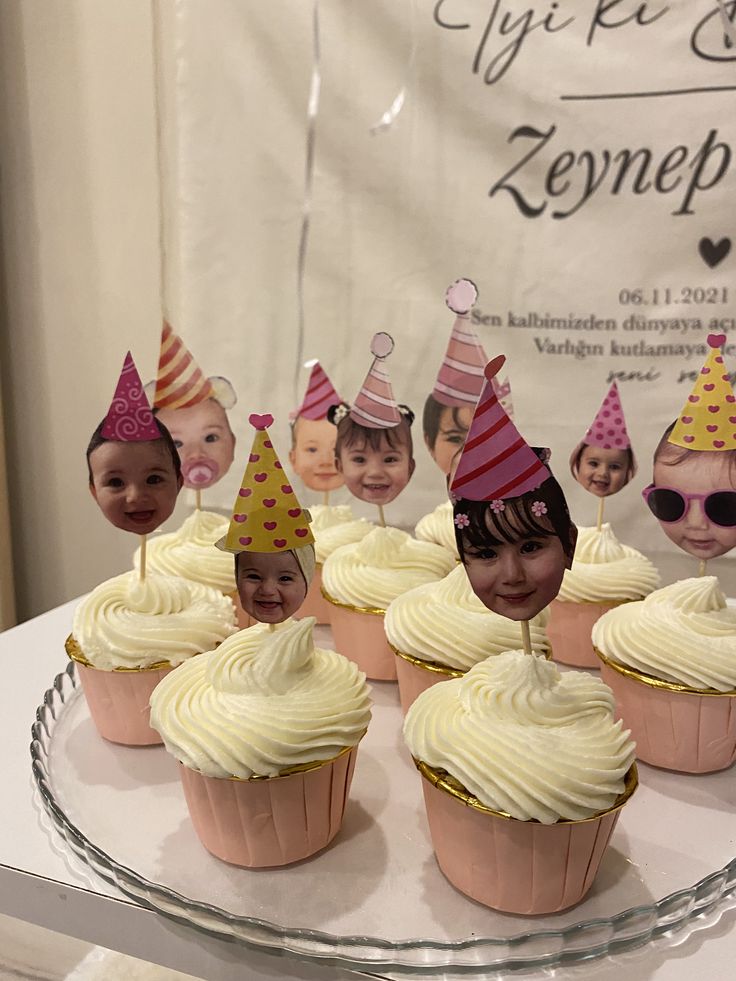 Cupcakes personalizados con fotos